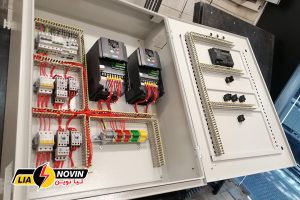 تابلوی راهاندازی بوستر پمپ در حال تولید - نمونه کارهای لیا نوین