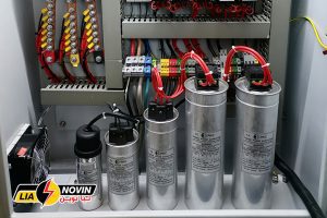 تابلو بانک خازنی و تجهیزات داخلش از نمای نزدیک - نمونه کارهای لیا نوین