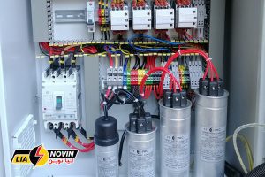 خازنهای داخل تابلو بانک خازنی - نمونه کارهای لیا نوین