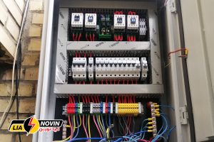 داخل تابلو چنج آور نصب شده دیواری - نمونه کارهای لیا نوین