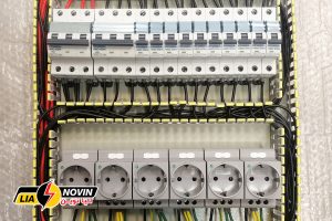 تجهیزات داخل تابلو توزیع برق - نمونه کارهای لیا نوین