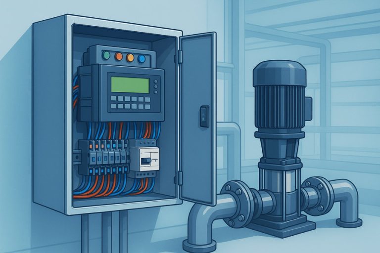 راه‌اندازی بوستر پمپ با درایو - خدمات برق صنعتی لیا نوین